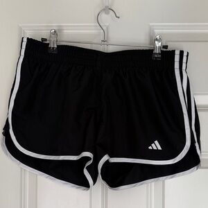 Adidas - AeroReady Women's Black and White Athletic Shorts
